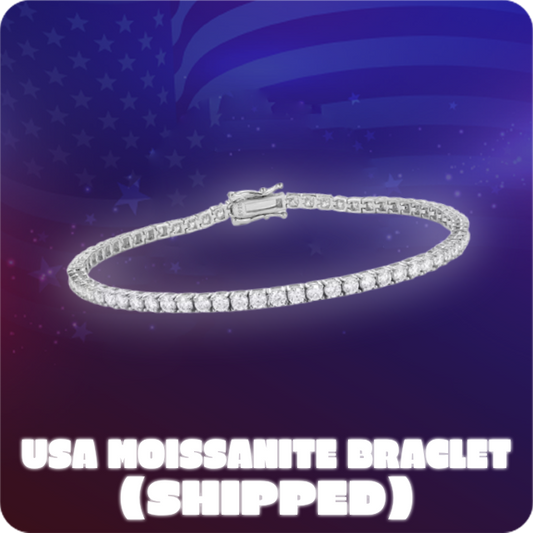 USA MOISSANITE BRACLET *PASSES DIAMOND TESTER*